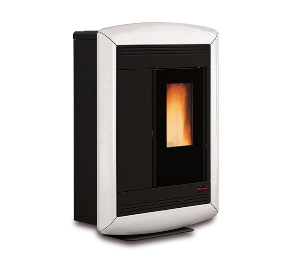 Poêle à granules extra plat canalisable - EXTRAFLAME Souvenir Plus Lux 5.0 10 kW