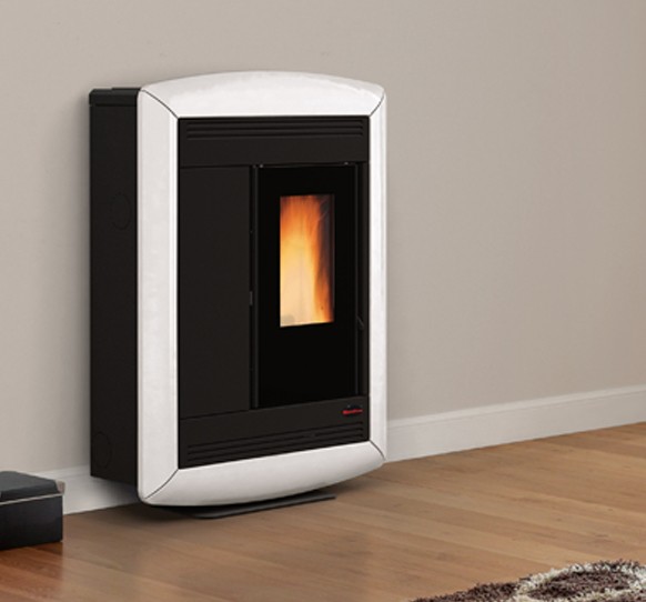 Poêle à granules extra plat canalisable - EXTRAFLAME Souvenir Plus Lux 5.0 10 kW