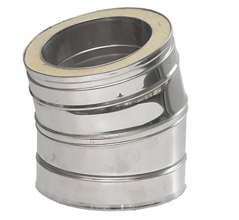 Coude 30° paroi isolé Ø100mm - DW 316L/304