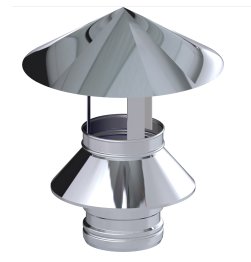 Capuchon pare-pluie Ø150mm - DINAK