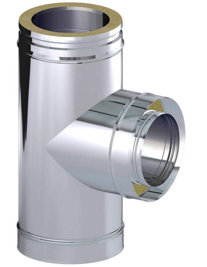 Té 90° paroi isolé Ø150mm - DINAK