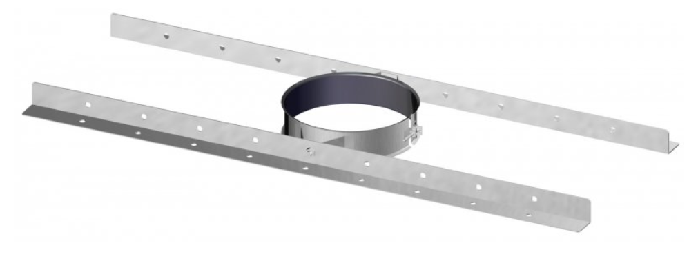 Support au toit avec profil Ø100mm - DW 316L/304