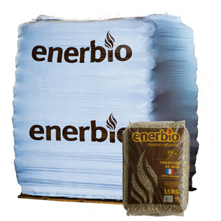 3 palettes ENERBIO — 198 sacs × 15 kg (2 970 kg)