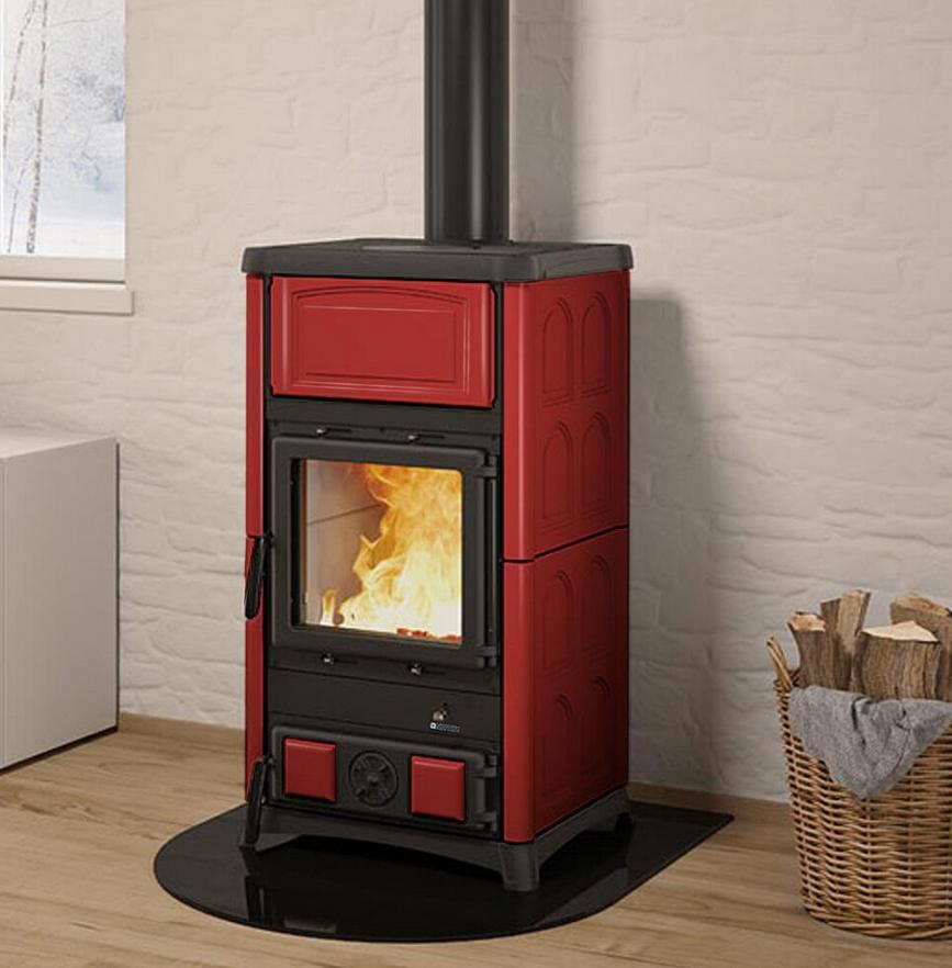 Poêle à bois raccordable en céramique - LA NORDICA Concita.16 11.8 kW