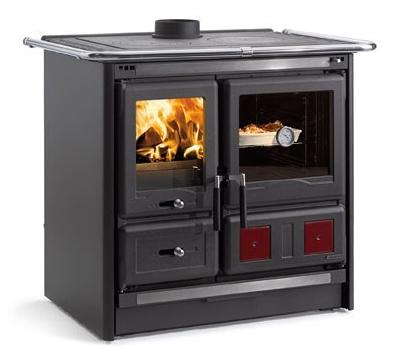 Cuisinière à bois raccordable - LA NORDICA Rosa L.16 Steel 9.5 kW