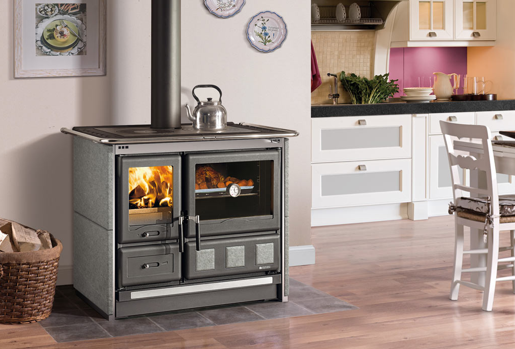 Cuisinière à bois raccordable en pierre - LA NORDICA Rosa XXL.16 Petra 10.5 kW