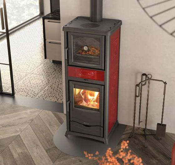 Thermo poêle à bois avec four - LA NORDICA TermoRossella Plus Forno DSA.16 11.1 kW