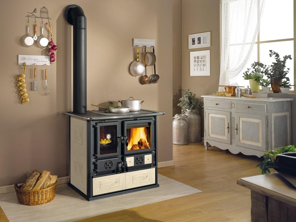 Cuisinière à bois raccordable - LA NORDICA Rosa SX Reverse.16 Ceramica 8.2 kW