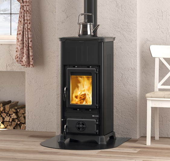 Poêle à bois raccordable - LA NORDICA Emiliana.165 Steel 6.5 kW