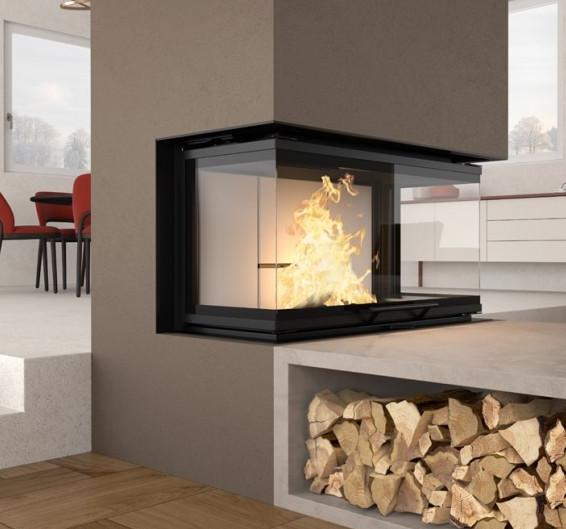 Insert à bois 3 faces - LA NORDICA Monoblocco 3LC.165 12 kW