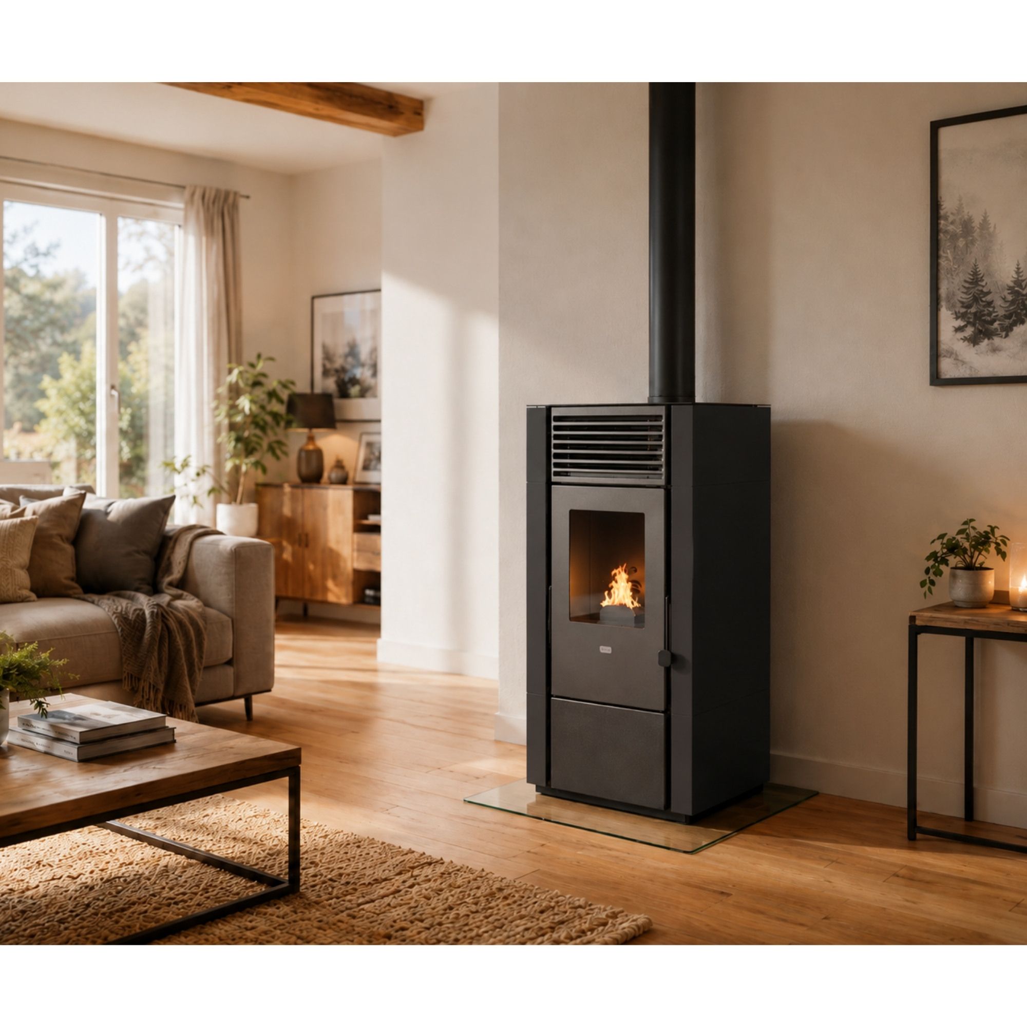 Poêle à granulés - PUNTO FUOCO Poly 8 kW