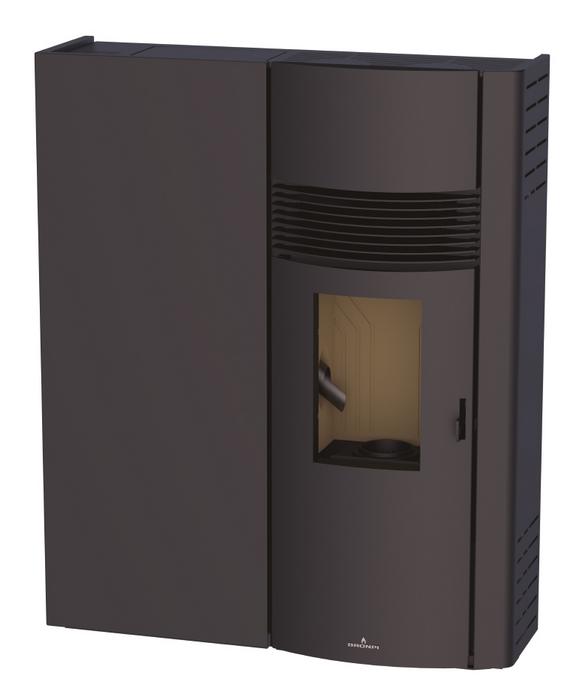 Poêle à granulés extra-plat option canalisable - BRONPI Adry 10 à 11 kW