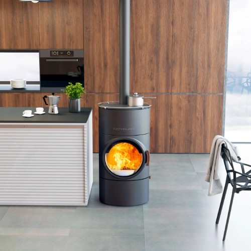 Poêle à bois Austroflamm Clou compact Cook 6 kW
