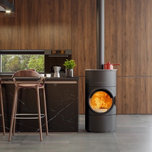 Poêle à bois Austroflamm Clou compact Cook 6 kW