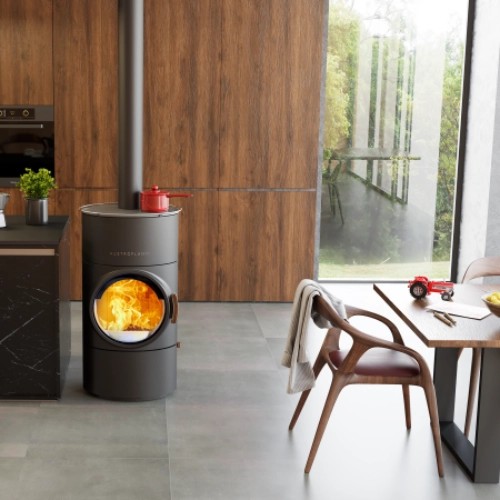 Poêle à bois Austroflamm Clou compact Cook 6 kW