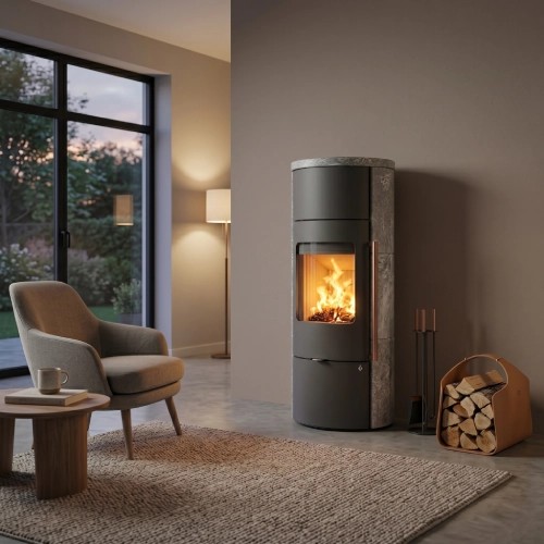 Poêle à bois Novaline Carino Max Plus ST 7 kW