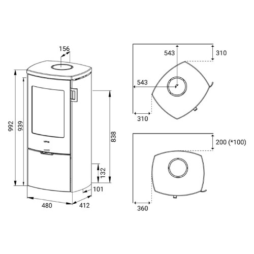 Poêle à bois Lotus Mondo 30 | 5,9 kW