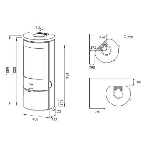 Poêle à bois Lotus Prestige Basic 5 kW