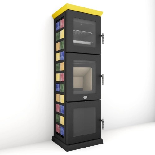 Poêle à bois Max Blank Florenz BF 6,5 kW Compartiment de cuisson