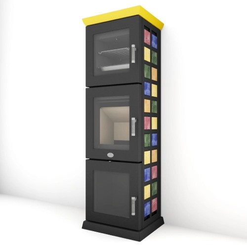 Poêle à bois Max Blank Florenz BF 6,5 kW Compartiment de cuisson