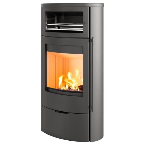 Poêle à bois Lotus Jubilee 35 acier ecoLine 7 kW avec compartiment de cuisson