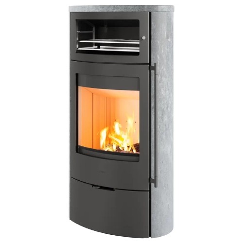 Poêle à bois Lotus Jubilee 35 ecoLine 7 kW avec compartiment de cuisson