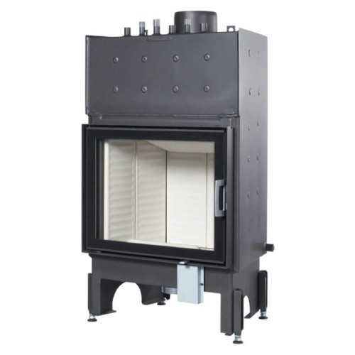 Insert bois Austroflamm 65x51K aquaHEAT 12,5kW, porte battante, Hydro