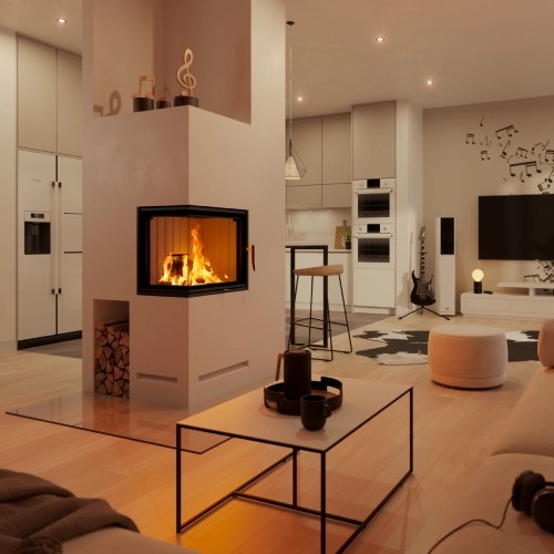Insert bois Spartherm Varia 2L-55 7 kW porte pivotante