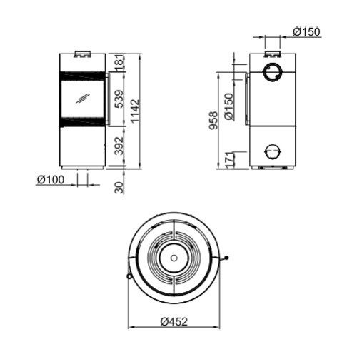 Poêle à bois Spartherm Passo XS 5,9 kW