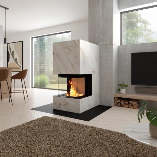 Insert bois Spartherm Premium A-U-50h 9,3 kW cheminée panoramique, porte coulissante