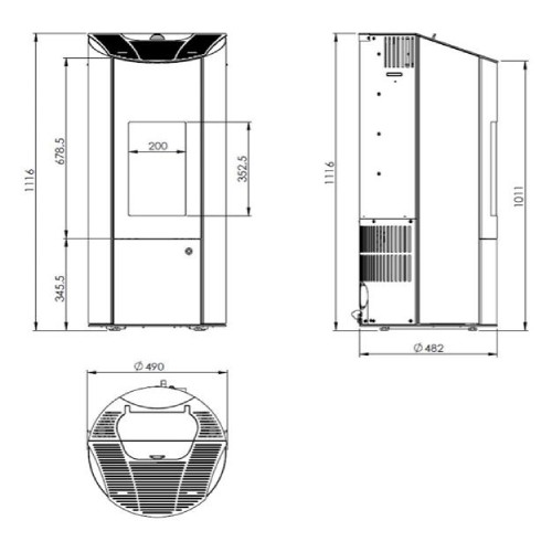 Poêle à granulés Olsberg Levana 3.0 | 8 kW étanche