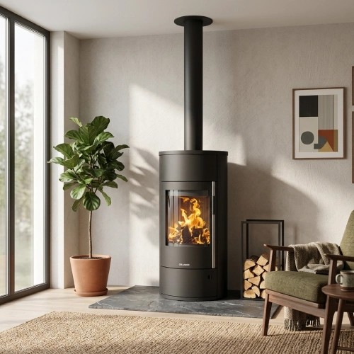 Poêle à bois Oranier Polar Neo Vantage W + | 6,5 kW accumulateur de chaleur