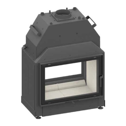 Insert bois SCHMID Lina W TV 73 s/s porte pivotante, traversée 20 kW