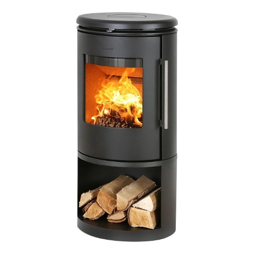 Poêle à bois Morsoe 6843 | 5,9 kW avec un compartiment pour ranger le bois