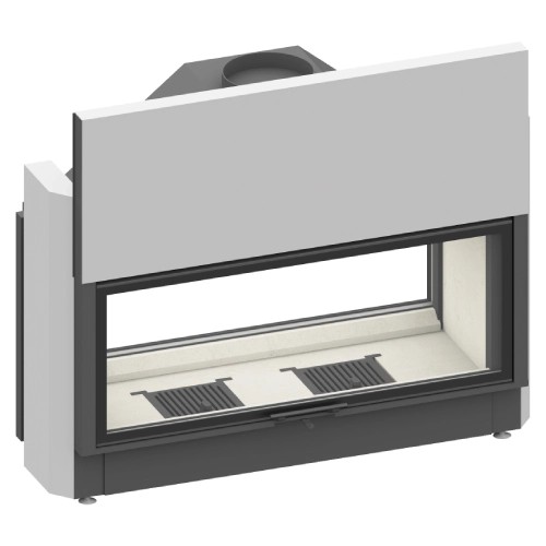 Insert bois SCHMID Lina TV 120 h/s porte coulissante/porte pivotante 10 kW