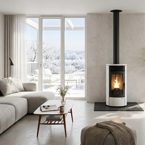 Poêle à granulés Cadel Shell 9 Up-Twin 9,1 kW