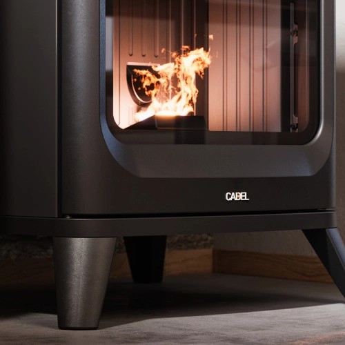 Poêle à granulés Cadel Hublot 6 Up-Twin 6 kW