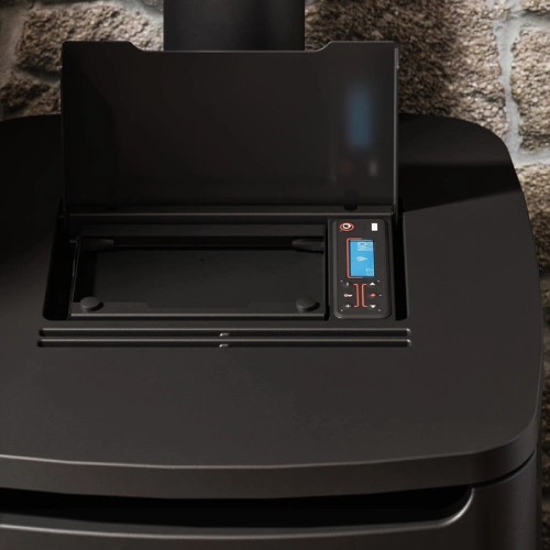 Poêle à granulés Cadel Hublot 6 Up-Twin 6 kW