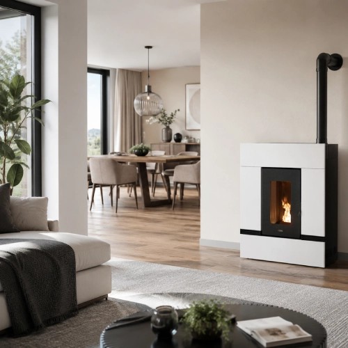 Poêle à granulés Cadel Mithos Plus 12 Up-Twin 12 kW