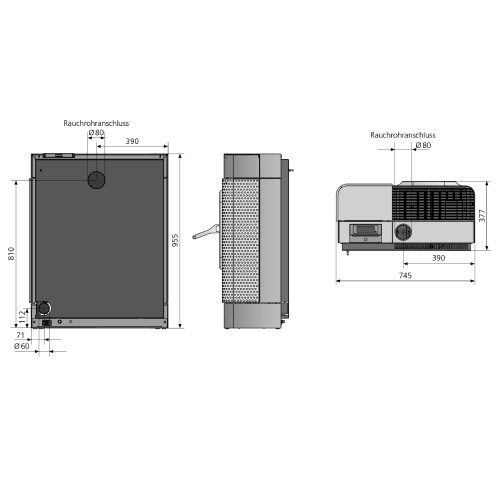 Poêle à granulés Oranier Calimo XL 8 kW