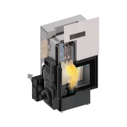 Insert cheminée à pellets Edilkamin Idropellbox H 30 | 27 kW Hydro