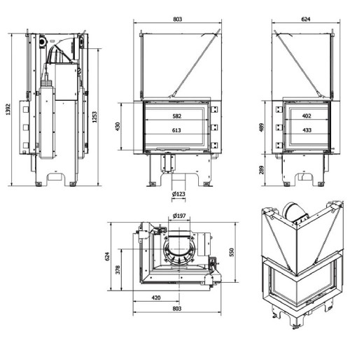 Insert Bois Fram 2/61/43 | 9 kW