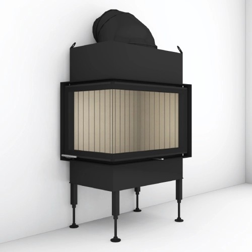 Insert bois Brunner BKH 5.0 d'angle 42-66-42 porte pivotante 9 kW