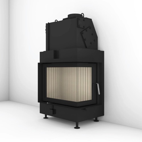 Insert bois d’angle Brunner 42/57/30 droite 8 kW porte pivotante, hydro