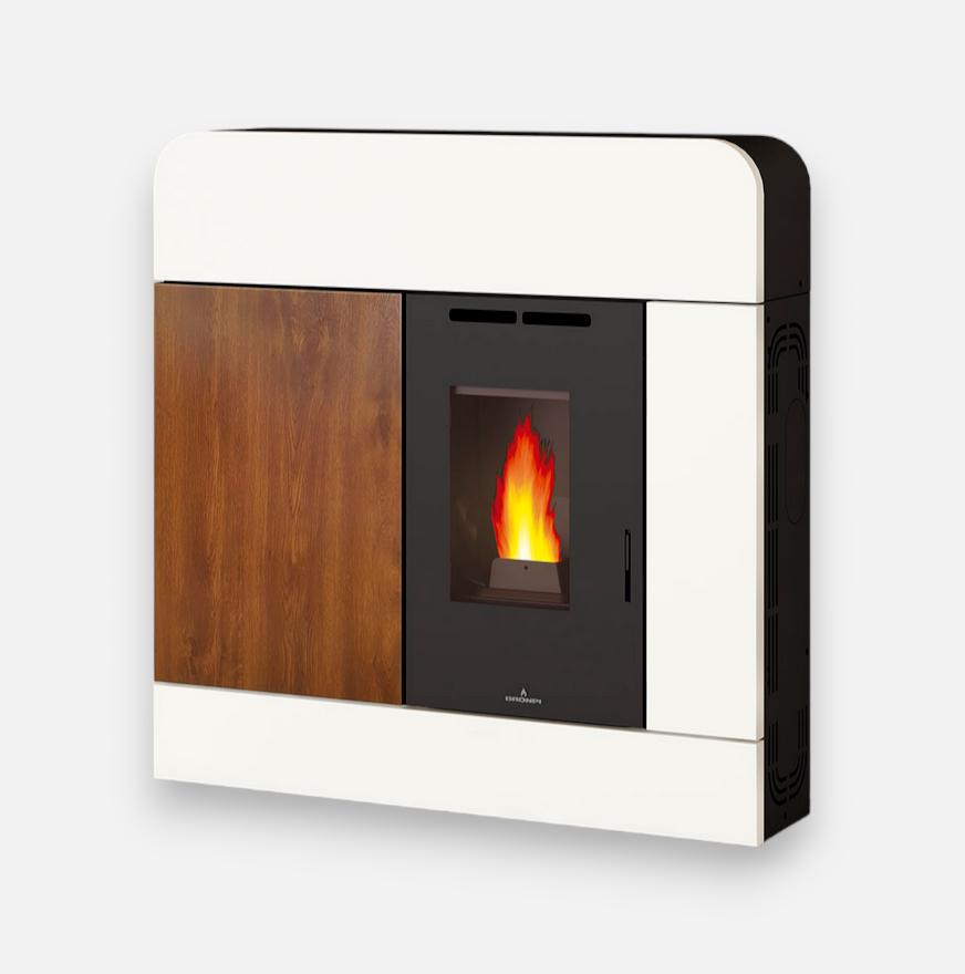 Poêle à granulés extra-plat - BRONPI Dora 11 kW