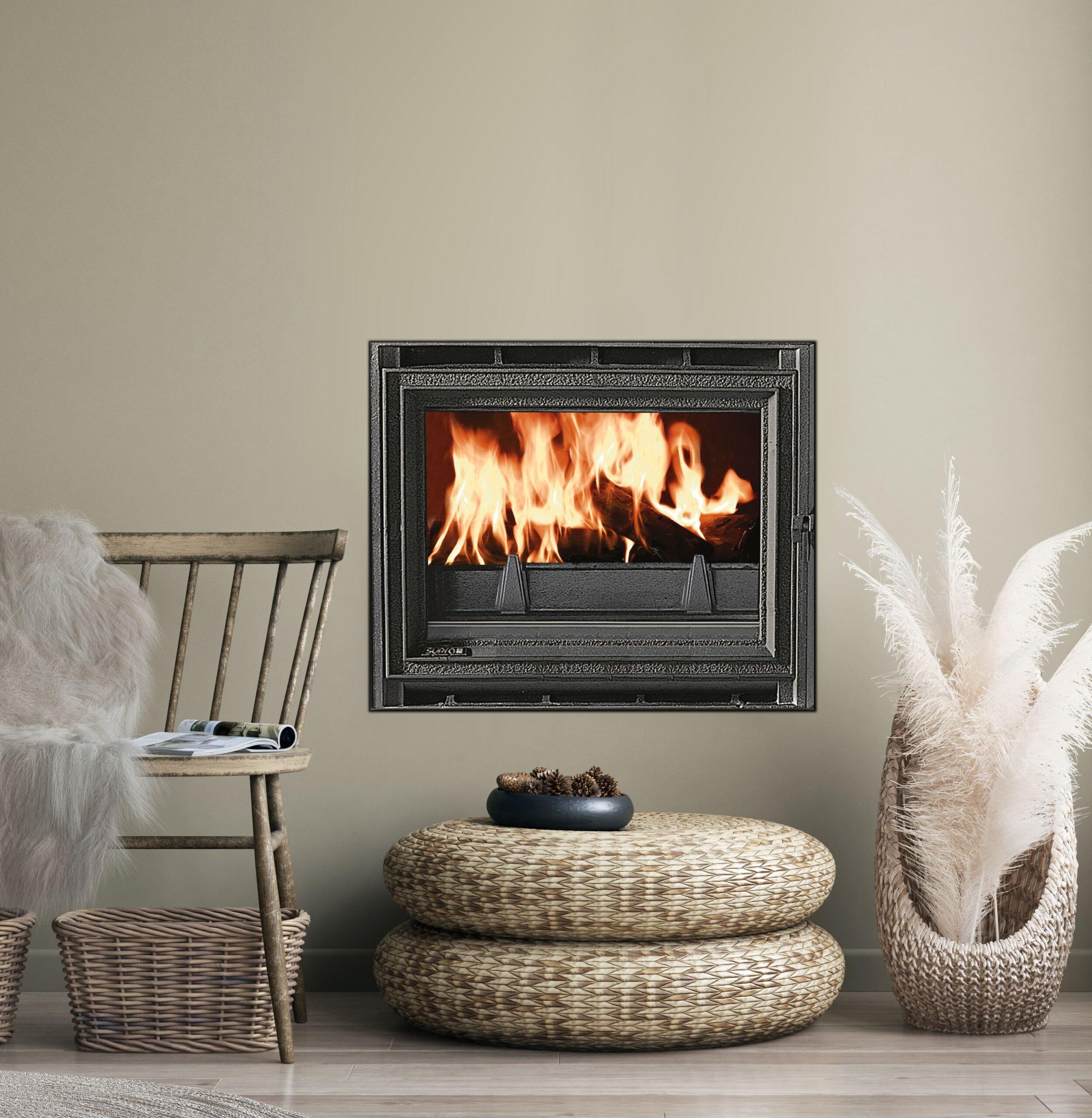 Insert à bois option ventilé et canalisable - SUPRA Tertio 76 9.5 kW