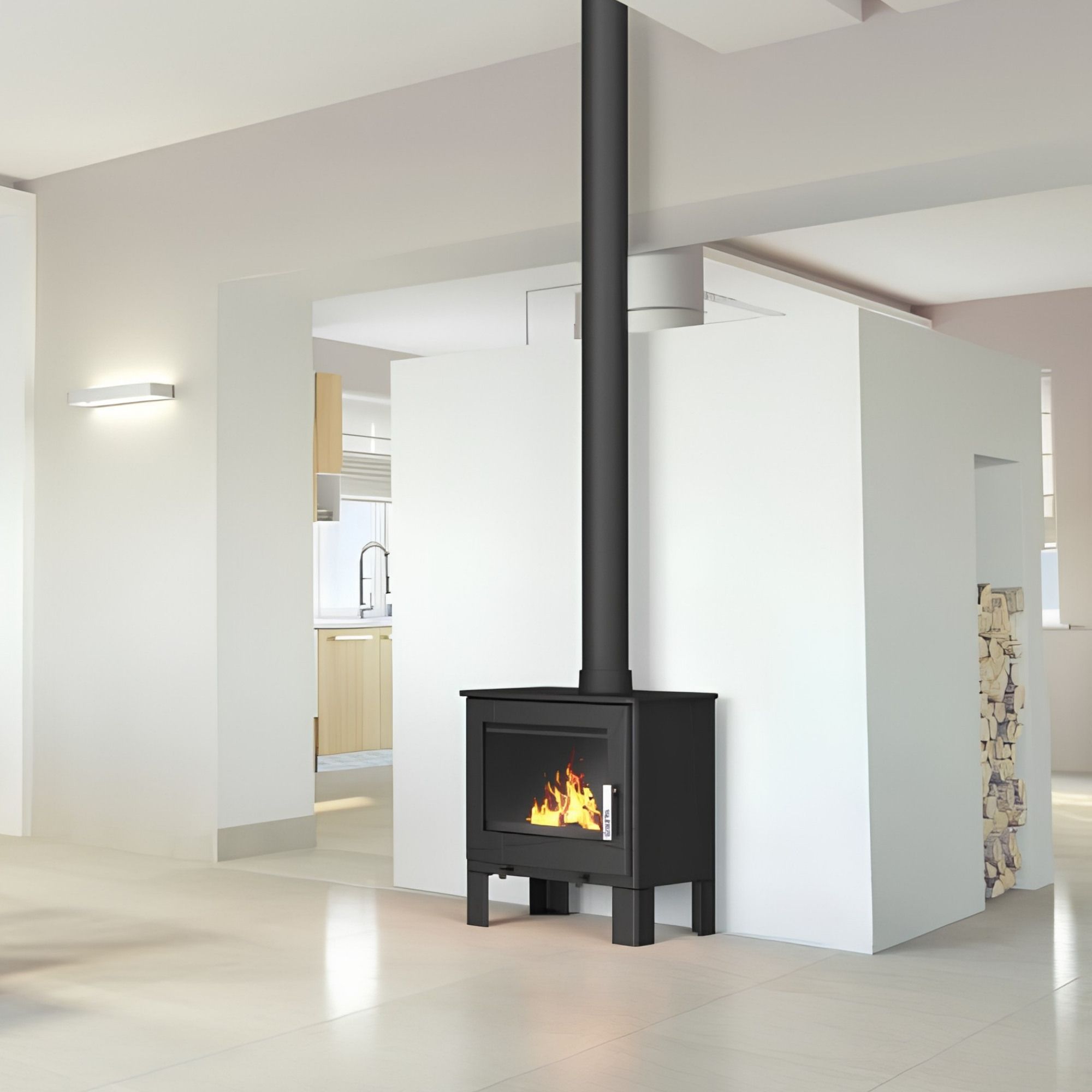 Poêle à bois étanche en fonte - SUPRA Adam 7.3 kW