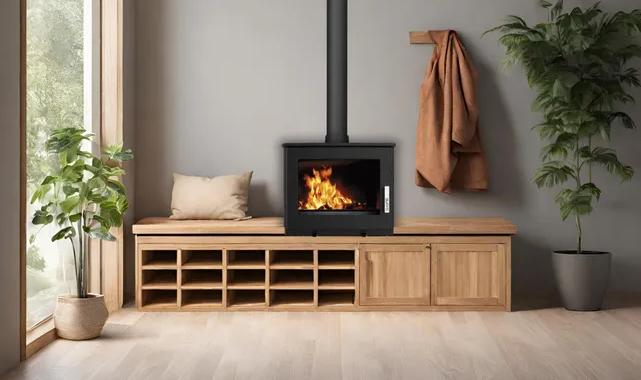 Poêle à bois étanche en fonte - SUPRA Usko Rabaissé 9.1 kW