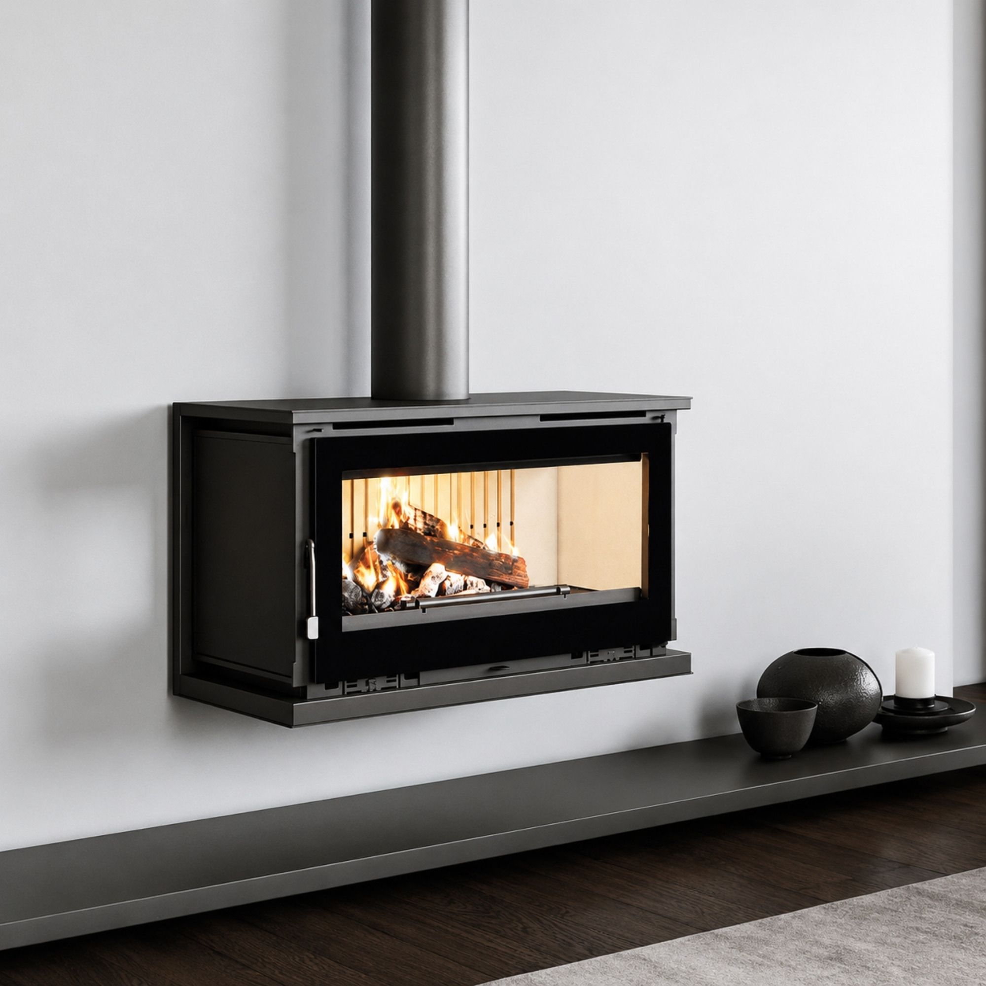 Poêle à bois ventilé suspendu - FIREMATIC Toronto - S 12.5 kW