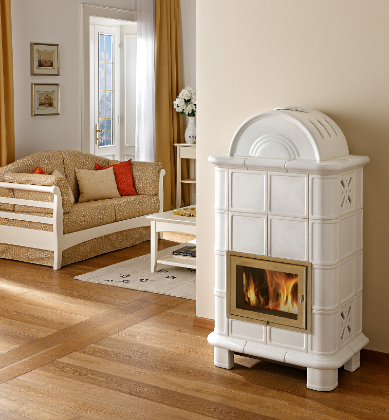 Poêle à bois en céramique - ORIGINE PHEBO Diana-Dôme 11.8 kW